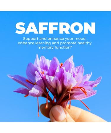 Turmeric Curcumin Saffron Ceylon Cinnamon Cardamom Supplement - Antioxidant & Anti-inflammatory Blend with BioPerine for Joint Support, Mood & Memory Enhancement - 60 Vegan Capsules - Buy Online on GoSupps.com