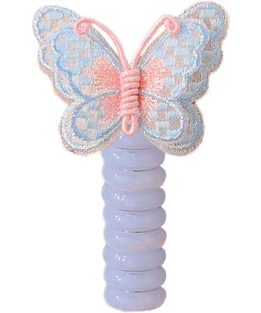 Telephone Cord Hair Ties - Braided Telephone Wire Hair Bands | Colorful Elastic Telephone Hair Clips For Children Women Kids Birthday Party Halloween Christmas Blue - Buy Online on GoSupps.com