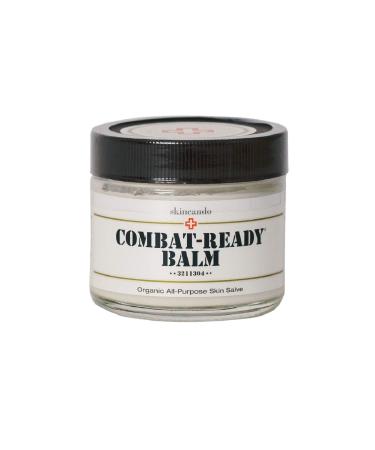 Combat Ready Skin Balm 2oz by Skincando All Natural - Intensive Moisturizer Skin Cream - Organic ingredients Apricot Kernel Oil Grapefruit Seed Extract Black Spruce - Black Tea Moisturizer