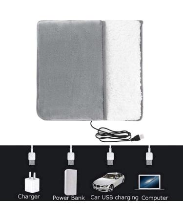 Buy Niceram 2 PCs Heated Foot Warmers | USB Electric Heating Pillows for Men & Women | Fast Heating & Washable Gray Foot Warmers - International Shipping - Buy Online on GoSupps.com