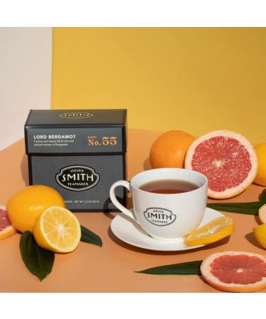 Smith Teamaker Lord Bergamot No. 55 - Sugar-Free Sustainably Grown Full Leaf Earl Grey Black Tea with Italian Bergamot Oil - 15 Sachets - Caffeinated - 1.2oz Pack - Buy Online on GoSupps.com
