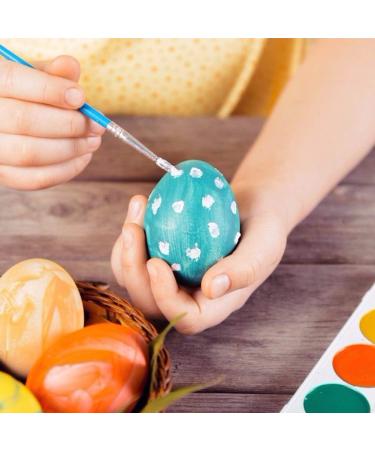 SallyFashion 15 PCS White Wooden Easter Eggs - DIY Kitchen Craft Toy for Children - Buy Online on GoSupps.com