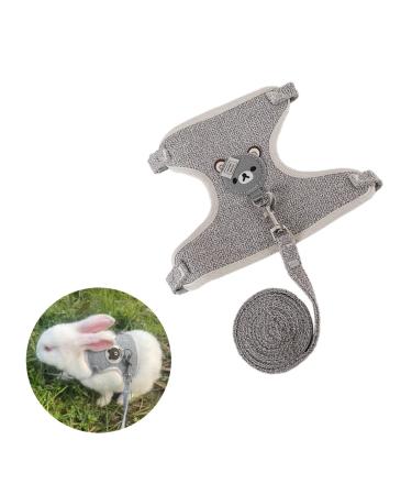 Roysmart adjustable rabbits leash rabbit leash rabbits accessible cat dishes set with a leash for pet dishes and leash for bunny cat pet pet walking 27 35 cm 1.20 m