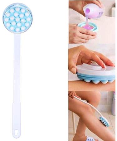 Long Handle Back Scrubber Body Brush with Massaging Tool and Lotion Applicator - Buy Online on GoSupps.com