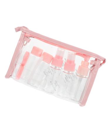 Housoutil 1 Set Travel Bottle Cream Bottle Plastic Portable Pink