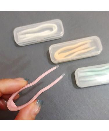 5-Part Contact Lens Remover & Setting Tool Set | Applicator Tweezers & Case - White | International Shipping - Buy Online on GoSupps.com