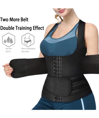 HOPLYNN Neoprene Sauna Sweat Waist Trainer Vest for Women - Tummy Control & Body Shaper - Buy Online on GoSupps.com