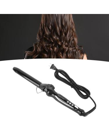 Premium Ceramic Curling Iron - Long Lasting Hair Curler Wand for Perfect Egg Roll & Water Ripple Styles - Portable Rapid Heating (Black - Buy Online on GoSupps.com