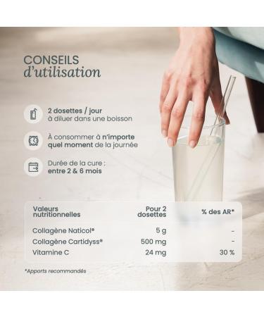 NUTRI & CO Collagene Marin Poudre Types 1 2 3 + Vitamine C Brevet Naticol & Cartydiss Peau Hydrat e Soutien Articulaire Peptides Hydrolys s 2000 DA 540g Go t Neutre 90jrs (P che) - Buy Online on GoSupps.com