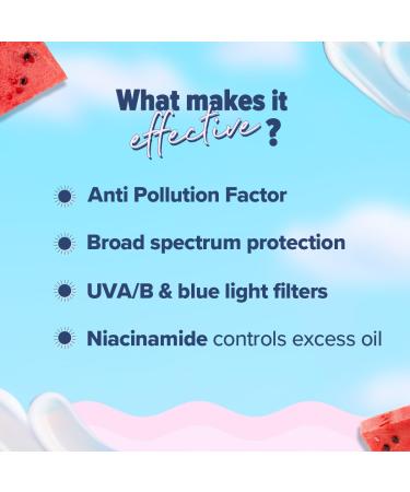 Aqualogica Radiance+ Niacinamide SPF 50 Sunscreen with PA+++ for UVA/B & Blue Light Protection | Sun & Device Screen Light Protector | Lightweight & Fragrance-Free | 1.76 Oz/50g - Buy Online on GoSupps.com