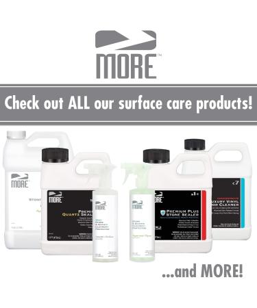 MORE Stone & Quartz Cleaner Refill | Advanced Formula for Natural Stone & Tile Surfaces | 1 Gallon Household Cleaning Solution - Buy Online on GoSupps.com