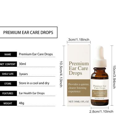 Ear Relief Drops 30ml Portable Ear Health Liquid Calming Liquid Natural for Lifestyle Individuals Women Adults Swimmers Air Travelers Busy Professionals Home - Buy Online on GoSupps.com