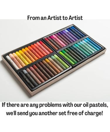 48-Piece Soft Oil Pastels Set - Professional Art Supplies for Drawing - Non-Toxic Classroom Set for Kids - Creamy Texture - Ideal for Artists - Buy Online on GoSupps.com