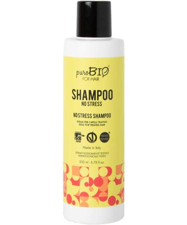  ELLENNE PUROBIO NO STRESS SHAMPOO FOR TREATED HAIR 200 ml ECOBIO PURE ORGANIC 012 - Buy Online on GoSupps.com