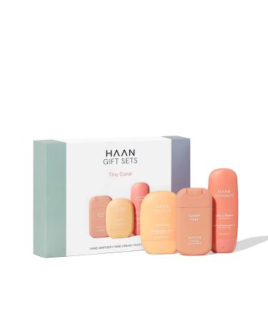 HAAN Tiny Coral Gift Pack - Hand Cleanser 30ml Hand Cream 50ml & Toothpaste 55ml - Refill Packs for Healthy Hygiene - Buy Online on GoSupps.com