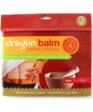3 Pack Dragon Balm Patches Aromatic Herbal Remedy - Buy Online on GoSupps.com