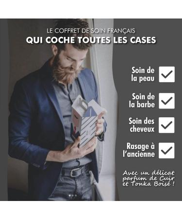 Monsieur BARBIER Men's Grooming Set | BLACK EDITION TONKA | French Natural & Vegan | Face Shaving Beard & Hair for a Complete Premium Grooming Kit | The Perfect Beauty Gift - Buy Online on GoSupps.com