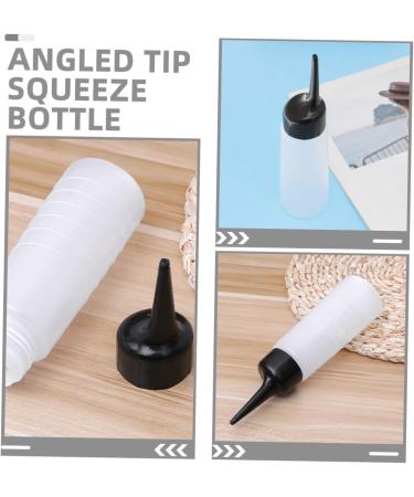 Lot de 4 Flacons Applicateurs Transparents 120 Ml Embout Inclin pour Coloration Capillaire Professionnels Salon Coiffure Doseur Pr cis - Buy Online on GoSupps.com