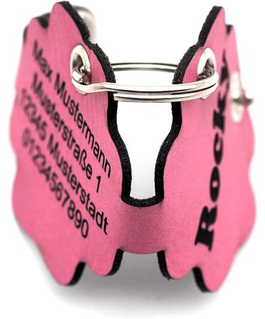 Copter Farm Dog Brand Bag | Personalized Engraved Dog Collars | Art & Real Leather | Pink Flower Design - Buy Online on GoSupps.com