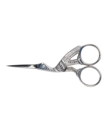 Diane Silver Stork Scissors for Eyebrows - 3.75 inches | Precision Eyebrow Grooming Tool - Buy Online on GoSupps.com