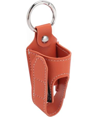Asthma Inhaler Holder Inhaler Case Inhaler Carrying Holder Clasp Closure Safety Carabiner Clip 2pcs Portable PU Leather Inhaler Protective Holder (Orange) - Buy Online on GoSupps.com