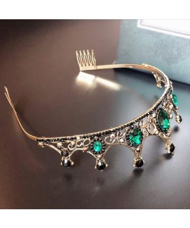 Beaupretty Royal Strass Tiara Crown - Vintage Crystal Pageant & Wedding Jewelry Headband (Green) - Shop Internationally - Buy Online on GoSupps.com
