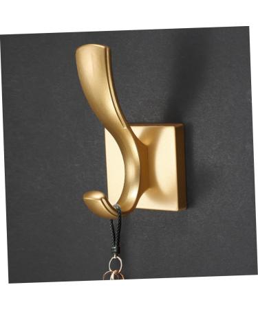 Alipis 2pcs No Punching Hook Heavy Duty Clothes Hanging Storage Hook Shoe Cabinet Wall-Mounted 10.00X5.20X3.00CM Golden - Buy Online on GoSupps.com