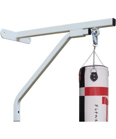 ARD-Champs Heavy Duty Standard Wall Bracket Steel Mount Hanging Stand for Punch Bag White