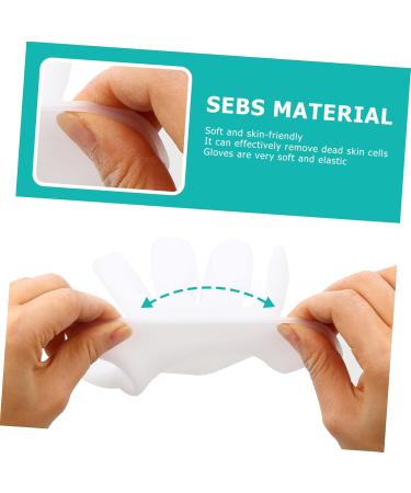 Beavorty 1 Pair moisturizing Gloves Exfoliating Hand Masks Overnight Gloves for Dry Hands Hand Softening Gloves Moisture Gloves Overnight Cream Gloves White Cosmetic Essential Oil Miss sebs - Buy Online on GoSupps.com