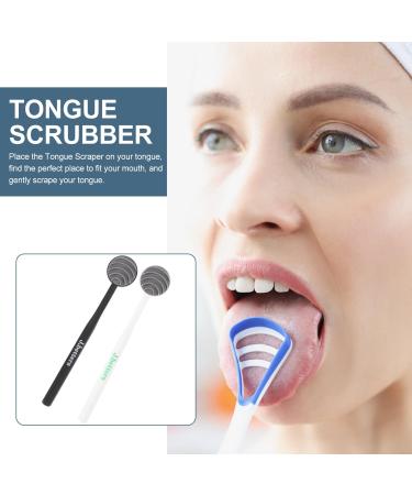 Healvian Tongue Cleaning Brush Tool - Portable Plastic Tongue Cleaner for Effective Mouth Hygiene & Plaque Removal - Buy Online on GoSupps.com
