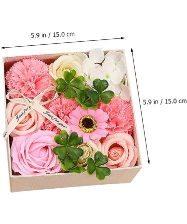 TOPBATHY 3 Boxes Carnation Soap Flower Valentine Flower Bouquet Bouquets for Wedding Immortal Rose Gift Faux Floral Rose Bouquet Artificial Paper Gift Box Pinkx3pcs 15x15x8cmx3pcs - Buy Online on GoSupps.com