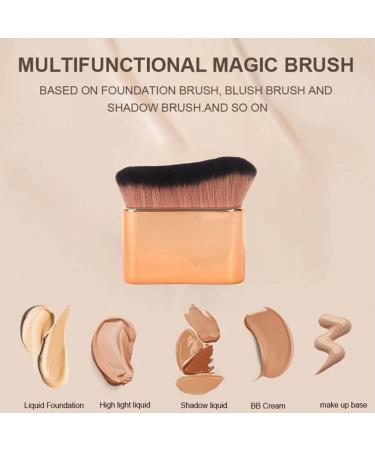 Tanning Brush - Fake Tan Brush for Body - Rose Gold Kabuki Foundation Brush - Self Tanning Brush Applicator Soft Dense Blending Brush - Face Brush for Liquid Powder Makeup - Buy Online on GoSupps.com