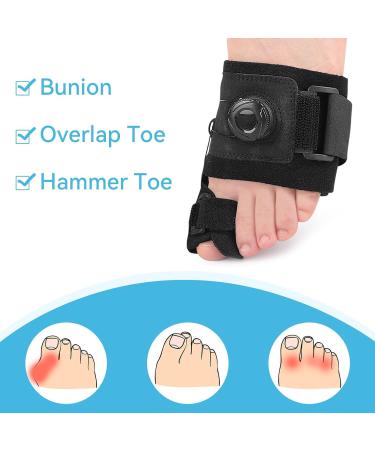 Adjustable Bunion Corrector for Men & Women - Orthopedic Big Toe Splint with Non-Slip Heel Strap for Effective Bunion Relief - Day & Night Support - Buy Online on GoSupps.com