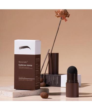 Kit 1-Step Brow Stamp and Shaping Kit Waterproof Shaping Set with 10 Eyebrow Styling Mode Card(Brown 1 Set) Natural Brown*1 - Buy Online on GoSupps.com