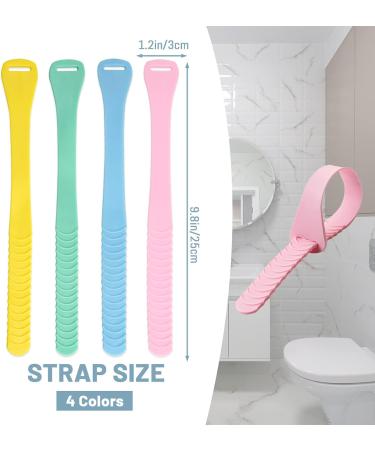 4 PCS Toilet Seat Lifter Handle Silicone Strip Toilet Lid Lifter Touch Free Toilet Seat Cover Lift Handle Holder Bathroom Accessories for Home Office Hotel (4 Colors) - Buy Online on GoSupps.com