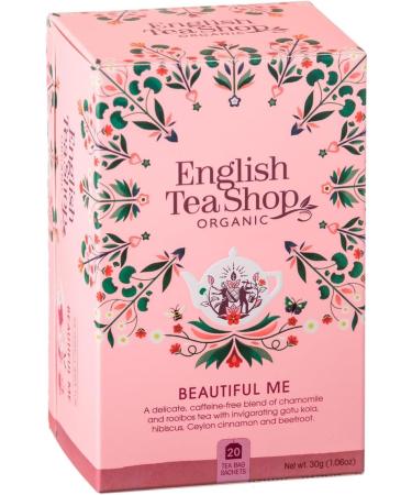  English Tea Shop English Tea Shop | Beauty Herbal Tea with Gotu Kola Cranberries and Rose Petals | Organic Fruity Infusion with Chamomile and Hibiscus - 20 Filters (30g) - Buy Online on GoSupps.com