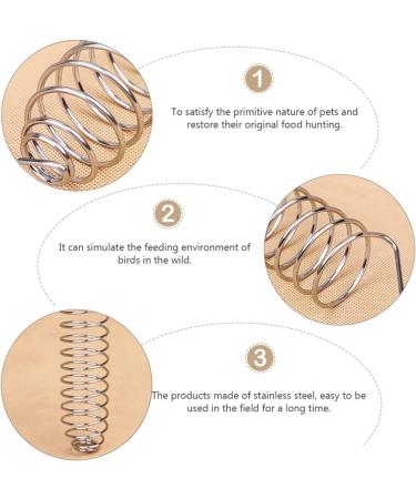 Stainless Steel Parrot Foraging Toy - Hanging Food Basket for Birds - Balacoo Parrot Food Holder for Fruits, Millet & Seeds - Buy Online on GoSupps.com