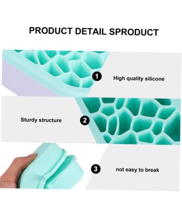 Buy Housoutil Silicone Makeup Brush Storage Box | Brush Drying Rack & Organizer | Green 28X5CM - Ideal for Air Drying & Desktop Organization - Buy Online on GoSupps.com