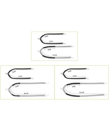 Yangbaga Adjustable 360 Rotatable Dog Leash for 2 Dogs - Reflective Elastic for Jogging - Suitable for Small Medium & Large Breeds - Large Black - Buy Online on GoSupps.com