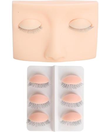 Eyelash Manikin Head Wide Application Eyelash Manikin Head Half Head Design Portable Washable with 3 Pairs Replacement Eyes for Home (Pink) - Buy Online on GoSupps.com