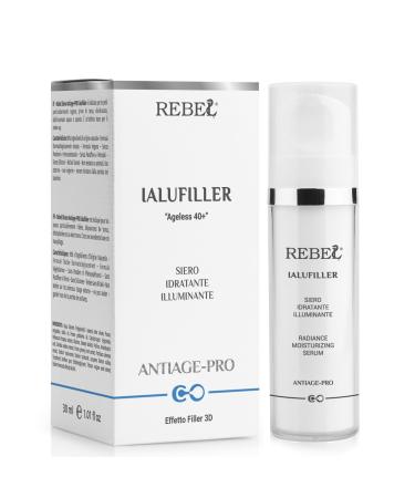 Licofarma Rebel Ialufiller Instant Anti-Wrinkle Lifting Serum | Firming Hydrating Brightening Evening | 30ml Airless Bottle