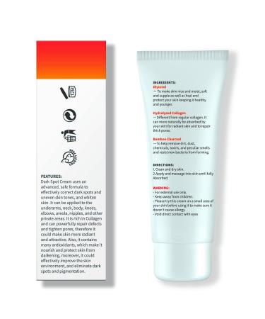 TOTCLEAR Dark Spot Remover Cream 100% Natural 60ML - For Face, Armpit, Neck, Back, Legs, Elbows & Private Areas - Buy Online on GoSupps.com