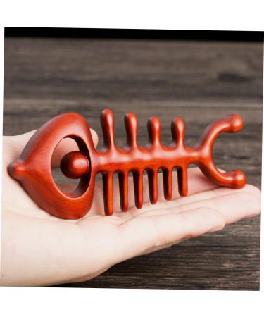 Frcolor Fishbath Wooden Massage Comb | Jade Scratching Ridge & Handheld Massager for Deep Relief | Buy Reliable Rosewood Tools Online - Buy Online on GoSupps.com