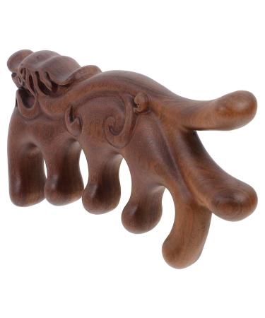 Patkaw Wooden Massage Comb | Broad Tooth Scalp Massager | Retro Decorative Kamm & Gua Sha Tool | Manual Acupuncture Massager for Fatigue Relief | International Shipping Available - Buy Online on GoSupps.com