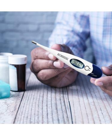 BV Medical Digital Thermometer with Rigid Tip - 10sec Readings | Includes 100 Probe Covers - Buy Online on GoSupps.com