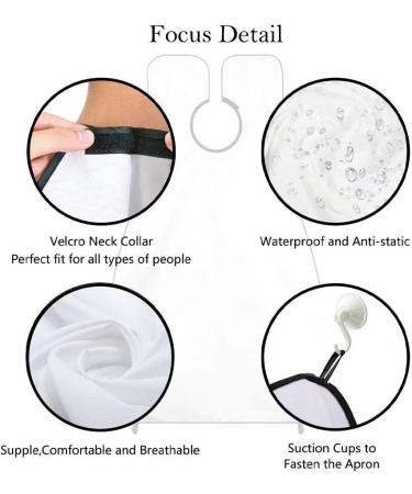 Beard Bib Beard Apron for Men Shaving Waterproof and Non-Stick Beard Trimming Cape for Mess Static Beard Hair Catcher with 4 Suction Cups Best Gift for Man/husband/boyfriend(White) - Buy Online on GoSupps.com