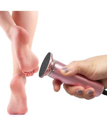Electric Foot File Hard Skin Remover (Speed Adjustable) with 60pcs Replacement Sandpaper Disks Professional Electric Callus Remover Pedicure Foot Scraper Hard Skin Remover (Pink) pink foot file - Buy Online on GoSupps.com