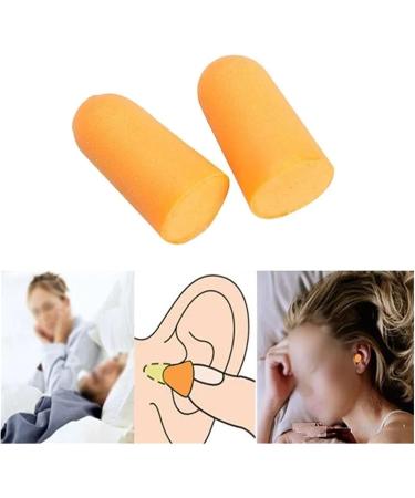 10 Pairs Soft Orange Foam Ear Plugs - Tapered Noise Reduction Earplugs for Travel & Sleep - Comfortable Noise Prevention (Green - Buy Online on GoSupps.com