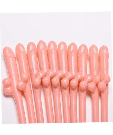 30Pcs Chick Party Straws PP Bachelorette Party Straws Funny Girls Night Out Accessories Straws Wild Party Bar Straws (Skin Color) Home Decor Accessory - Buy Online on GoSupps.com