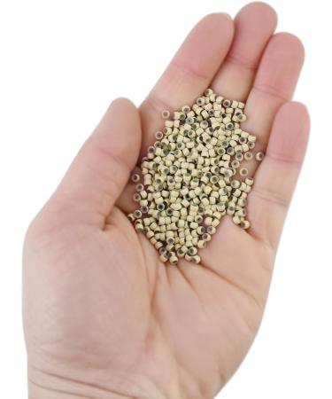 200pcs 3.0mm Silicone Nano Rings Blonde - Hair Extension Micro Beads Links - Buy Online on GoSupps.com